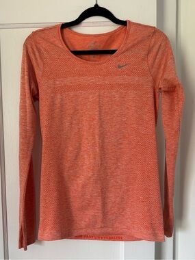 Nike Long Sleeve Athletic Dri Fit Top